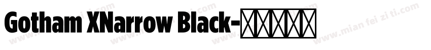 Gotham XNarrow Black字体转换